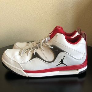 Pre Owned Mens Nike Flight Mid Gym Size 10 White